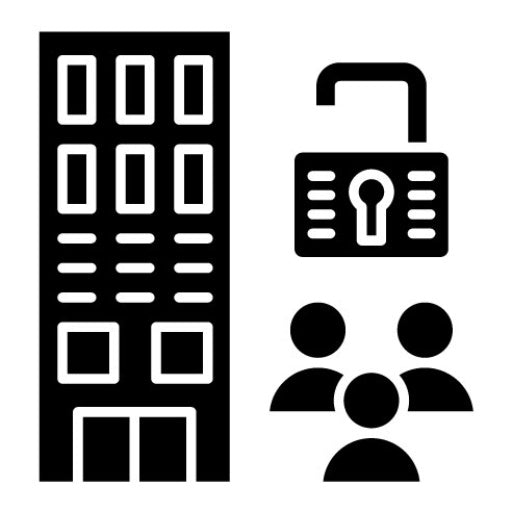 Publicly Traded Company Glyph Icon