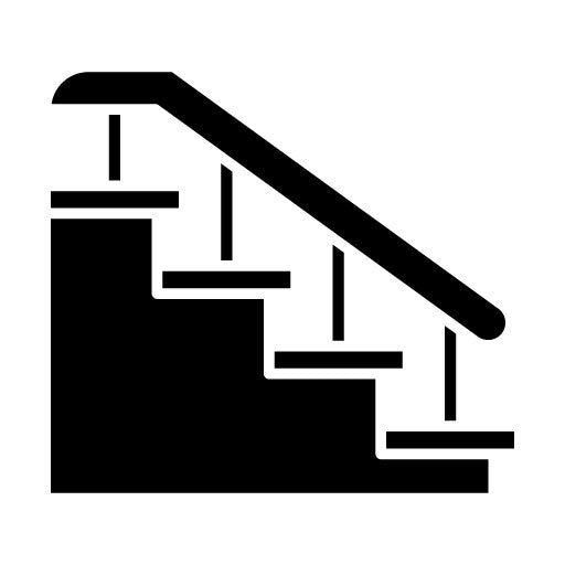 Stairs Glyph Icon