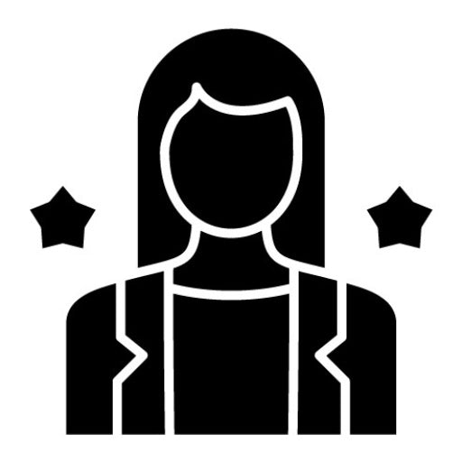 Actress Glyph Icon | Creativity