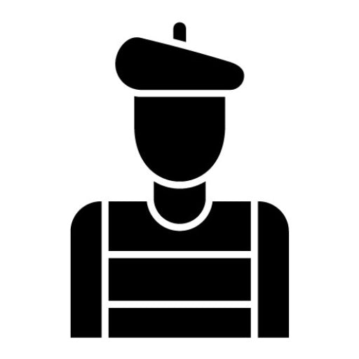 Artist Male Glyph Icon