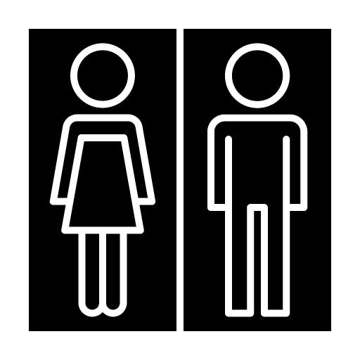 Toilet Glyph Icon | Mall