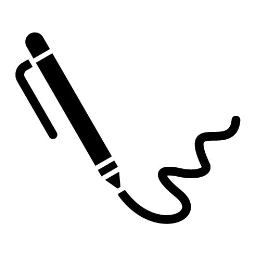 Feather Glyph Icon