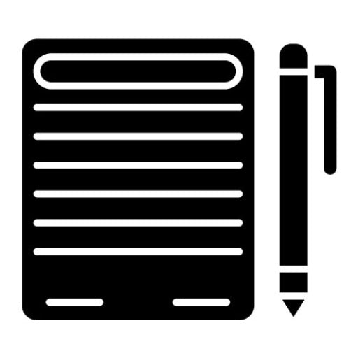 Contract Agreemen Glyph Icon