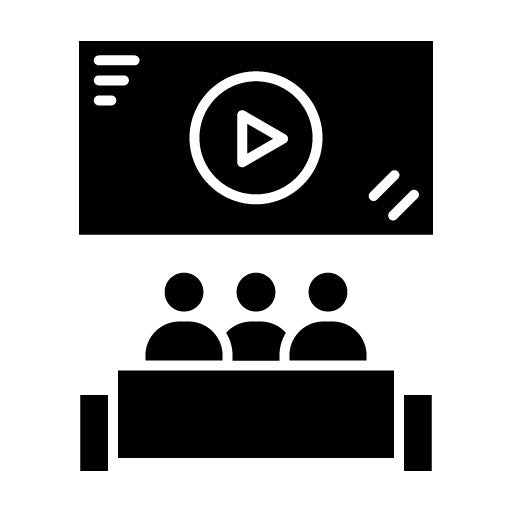 Cinema Glyph Icon | Mall