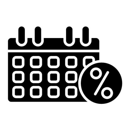Annual Percentage Rate Glyph Icon | Finance
