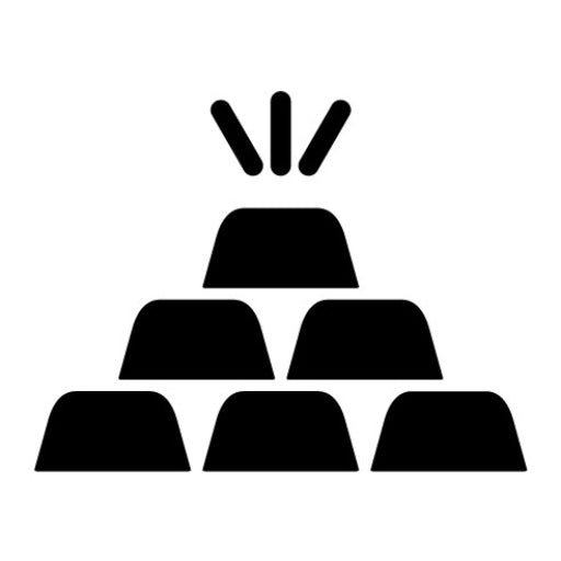 Gold Glyph Icon | Finance