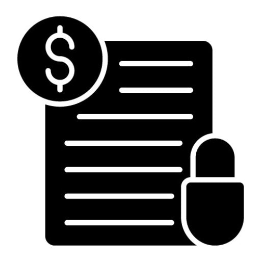 Unsecured Loan Glyph Icon
