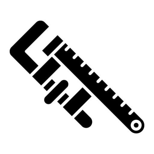 Adjustable Wrench Glyph Icon | Plumbing