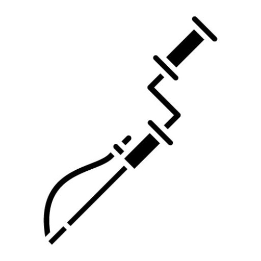 Closet Auger Glyph Icon