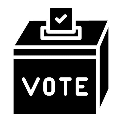 Ballot Box Glyph Icon