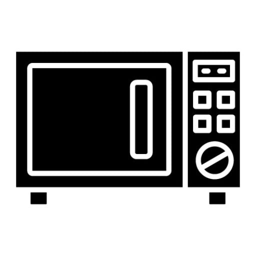 Microwave Oven Glyph Icon | Homeware