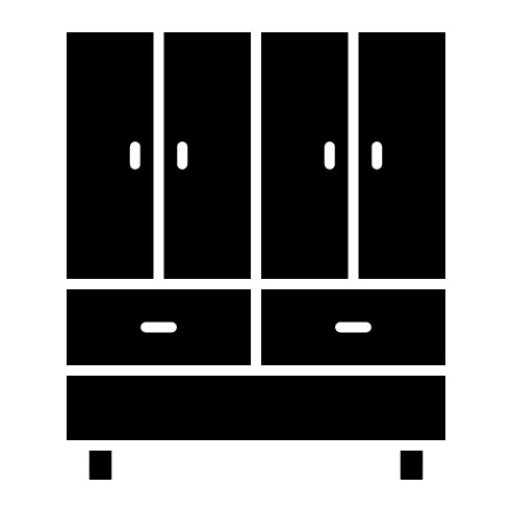 Wardrobe Glyph Icon