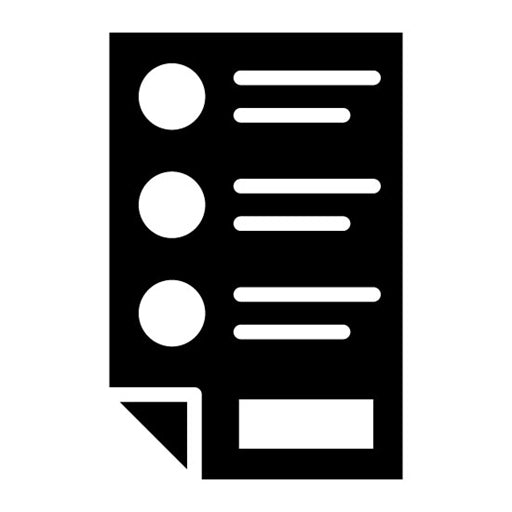 Voter Registration Glyph Icon