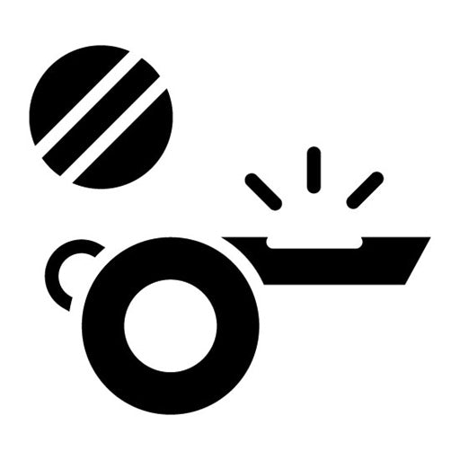 Whistle Stopping Glyph Icon