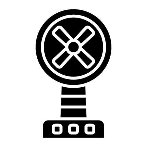 Stand Fan Glyph Icon
