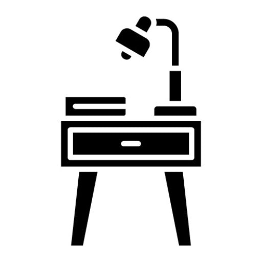 Night Stand Glyph Icon