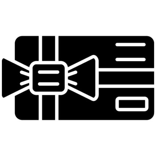 Gift Voucher Glyph Icon | Web Store