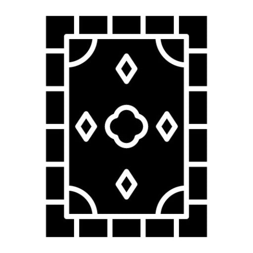 Carpet Glyph Icon | Homeware