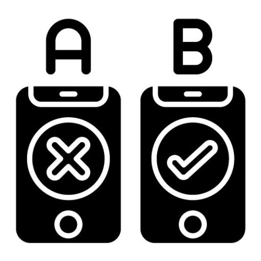 Ab Testing Glyph Icon | Sales