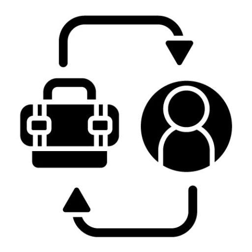 B2C Glyph Icon | Sales