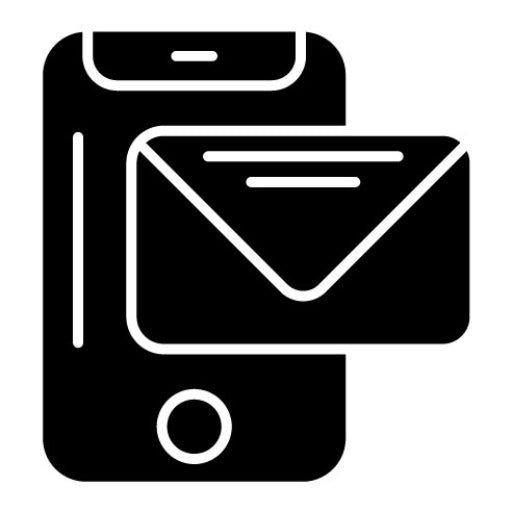 Sms Marketing Glyph Icon | Sales