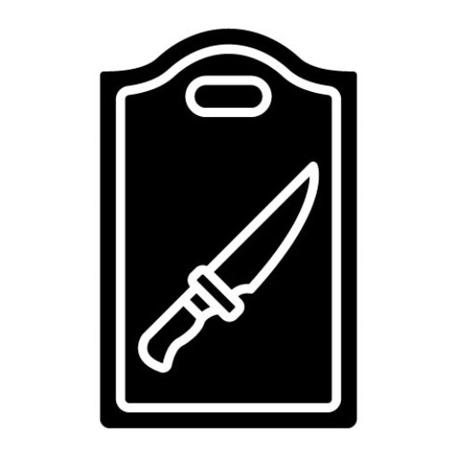 Chopping Board Glyph Icon