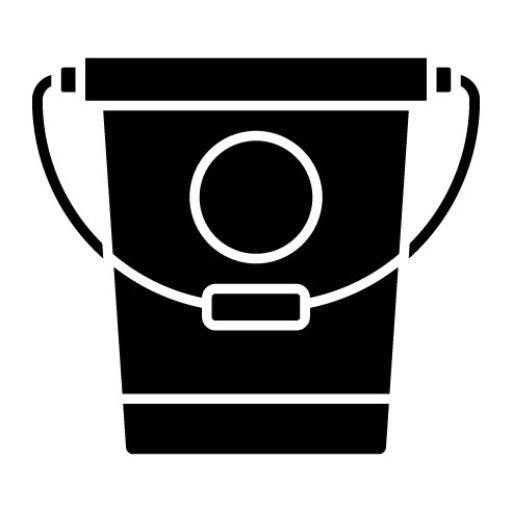 Water Bucket Glyph Icon