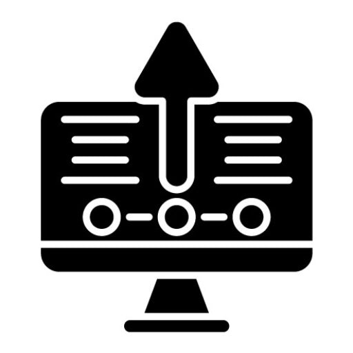 Upgrade Desktop Glyph Icon