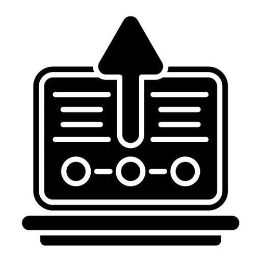 Upgrade Laptop Glyph Icon