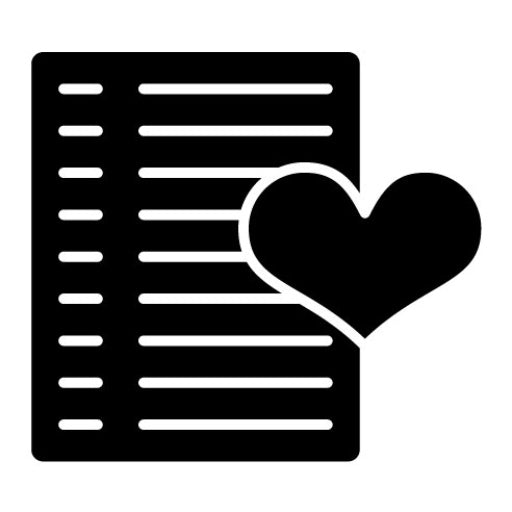 Wishlist Glyph Icon | Cyber Monday