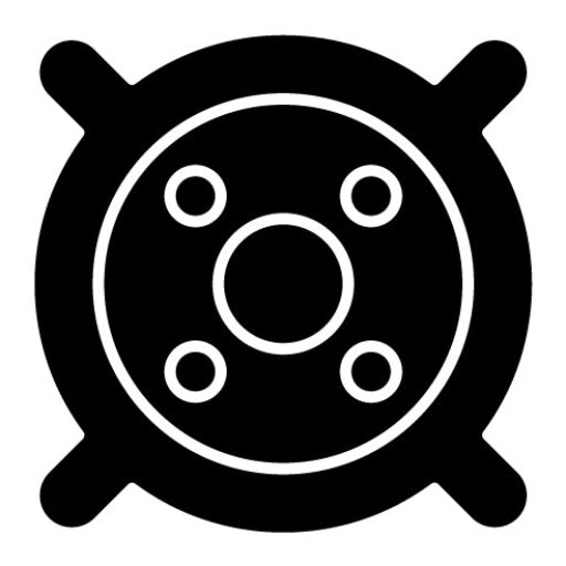 Car Speakers Glyph Icon