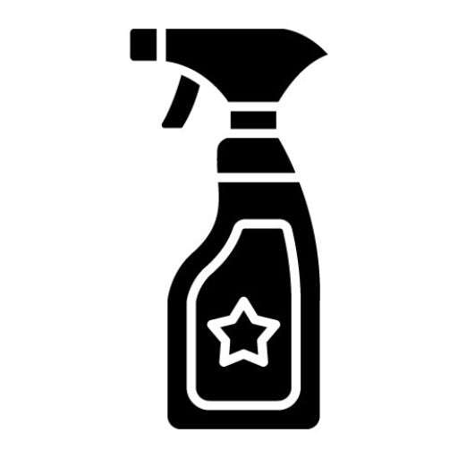 Cleaning Spray Glyph Icon