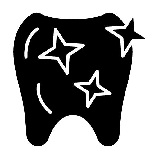 Clean Tooth Glyph Icon