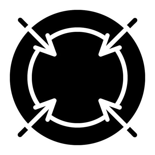 Blue Zone Glyph Icon