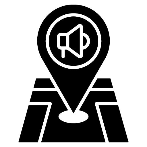 Proximity Marketing Glyph Icon
