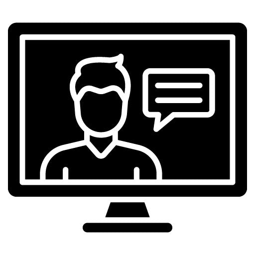 Webinars Glyph Icon