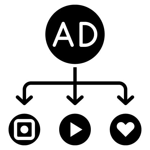 Social Advertising Glyph Icon