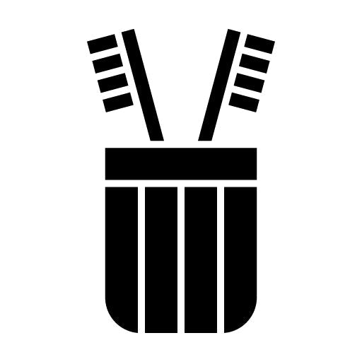 Tooth Brushes Glyph Icon