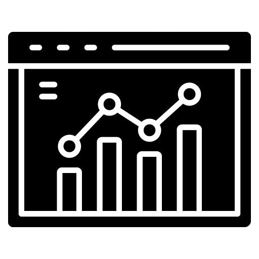 Web Analytics Glyph Icon | Marketing Technology