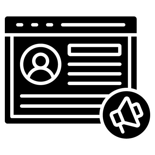 Account Based Marketing Glyph Icon