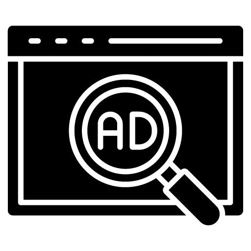 Search Advertising Glyph Icon