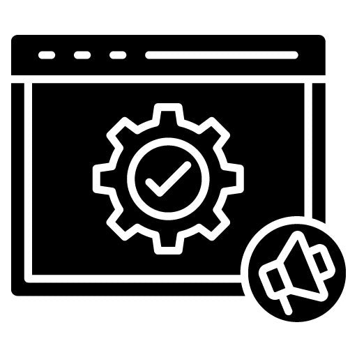 Testing Glyph Icon | Marketing Technology