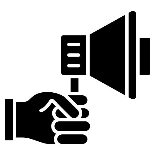 Advocacy Glyph Icon | Marketing Technology