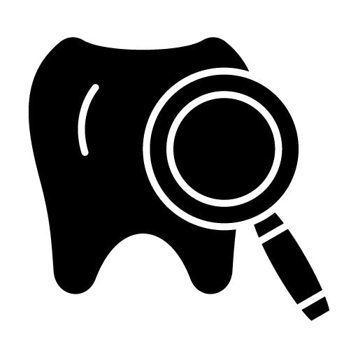 Dental Checkup Glyph Icon