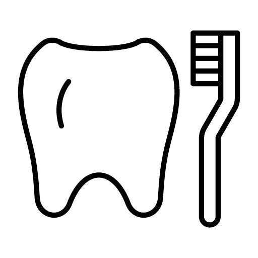 Cleaning Tooth with Brush Icon