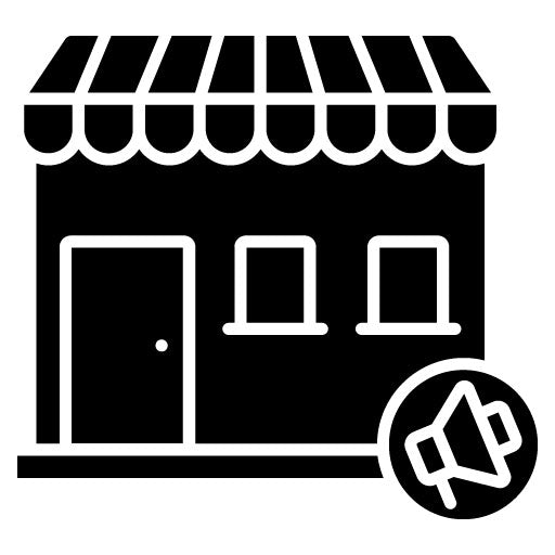 Retail Marketing Glyph Icon