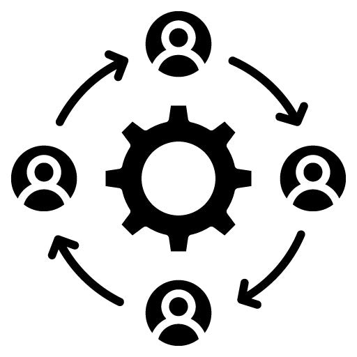 Collaboration Glyph Icon | Marketing Technology