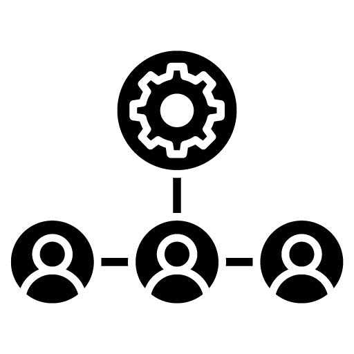 Affiliate Management Glyph Icon
