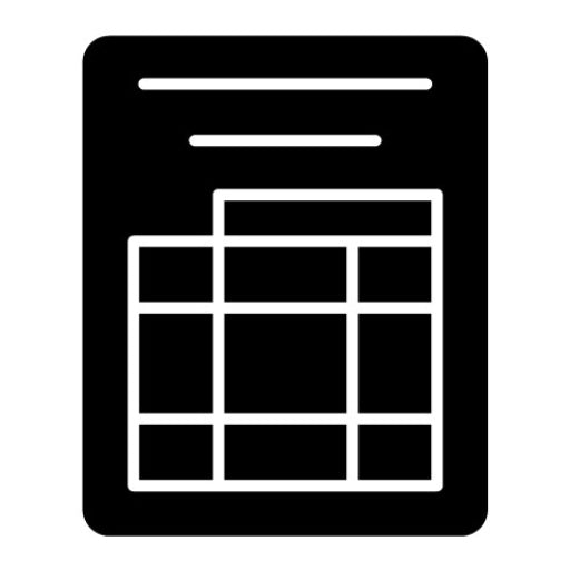 Balance Sheet Glyph Icon | Investing