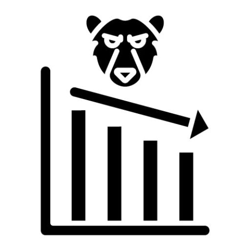 Bear Market Glyph Icon